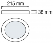 Plafoniera moderna led 24W CCT CATALINA-24W HOROZ
