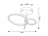 Plafoniera moderna led 24W EMILION 71296 Rabalux