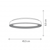Plafoniera moderna led 24W GOLDEN KL151112 Klausen