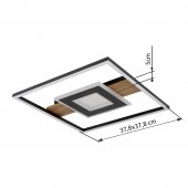 Plafoniera moderna led 24W PIKARA 672324-24 Globo