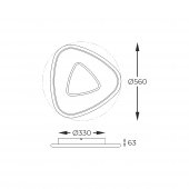 Plafoniera moderna led 30W 003064-028428 ZUMALINE