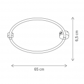 Plafoniera moderna led 32W CCT FIORA KL151100 Klausen