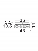Plafoniera moderna led 34W ARIETTA 9333087 Novaluce