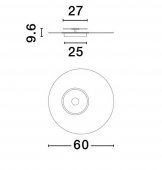 Plafoniera moderna LED 35W COPO 9030641 NOVA LUCE
