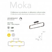 Plafoniera moderna led 35W LED-MOKA-PL7 Luce Ambiente