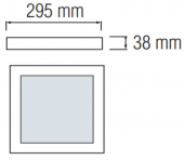 Plafoniera moderna led 36W CCT CATALINA-36/SW HOROZ