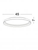 Plafoniera moderna led 38W ORMI 9345695 NOVA LUCE
