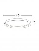 Plafoniera moderna led 38W ORMI 9345696 NOVA LUCE