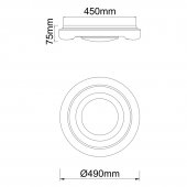 Plafoniera moderna led 40W cu CCT Rada 483111-40 Globo