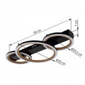 Plafoniera moderna led 40W DAKARY 67357D1 Globo