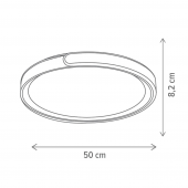 Plafoniera moderna led 48W LEAD KL151116 Klausen