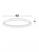 Plafoniera moderna led 48W ORMI 9345701 NOVA LUCE