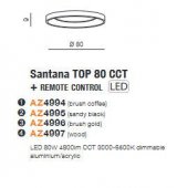 Plafoniera moderna led 80W telecomanda Santana Top AZ4996 Azzardo