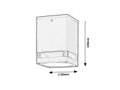 Plafoniera/Spot exterior GU10 ZOMBAR 7818 Rabalux