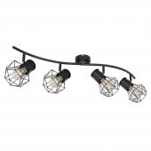 Plafoniera vintage 4 becuri E27 Priska 54017-4 Globo