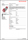 Priza pe fir trifazata 5 X 32A 380-415A IP44 313.3247 SCAME