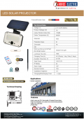 Proiector cu panou solar 16W PIR SPARROW-16 HOROZ