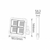 Proiector cu panou solar/retea 200W IP44 TURBO-200 HOROZ