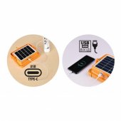 Proiector cu panou solar/retea 200W IP44 TURBO-200 HOROZ