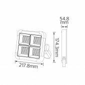 Proiector cu panou solar/retea 400W IP44 TURBO-400 HOROZ