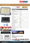 Proiector exterior led 300W CCT IP65 MARGAY-300 Horoz