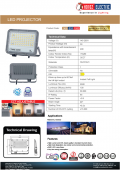 Proiector exterior led 50W CCT IP65 MARGAY-50 Horoz