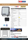 Proiector exterior led 50W IP65 6400K PALLAS-50 Horoz