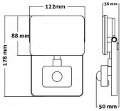 Proiector led cu snezor SMD 20W 4000K ABFLFNW-20W-PIR Avide