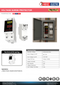 Releu digital monitorizare monofazat 220V tensiune PROTEX-X