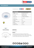 Senzor de miscare plafon 360 400W 230V MONDEO-360