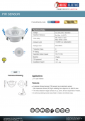 Senzor de mişcare plafon 360 incastrat ROVER
