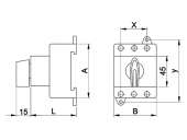 Separator sarcina cu zavorare prin lacat 32A TSM-32/3 TRACON