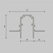 Sina magnetica incastrata rigips 12.5mm 2ml TRX034-422.12B Maytoni