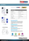 Sonerie wireless 36 melodii 3V DC FUJI-D