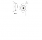 Spot incastrat led 12W NORA/12W  HOROZ