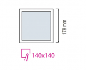 Spot incastrat LED SMD 18W CCT ALEXIS-18SQ HOROZ
