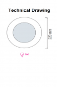 Spot incastrat LED SMD 24W CCT ALEXIS-24N HOROZ