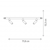 Spot led 3X5W dimabil CCT 181133 Klausen
