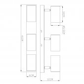 Spot/Plafoniera 3 becuri GU10 ROBBY 57911-3GO Globo