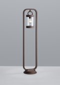 Mini stalp exterior 1 bec E27 cu senzor Sambesi 404160124 Trio