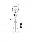 Suspensie 1 bec led 32W DOBI 9030642 Nova Luce