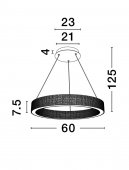 Suspensie 1 bec led 71W KLEPSIDRA 9019742 Nova Luce