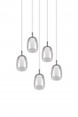 Suspensie 5 becuri E14 BARRET 317530506 Trio