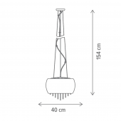 Suspensie 5 becuri G9 MINERVA 142012 Klausen