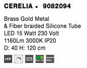 Suspensie LED 15W CERELIA 9082094 NOVA LUCE