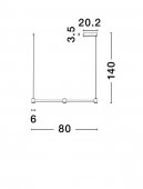 Suspensie led 21W PUIZE 9002050 Nova Luce