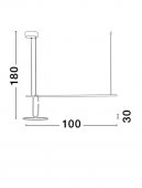 Suspensie led 22W GEA 9501209 NOVA LUCE