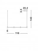 Suspensie led 24W PUIZE 9002051 Nova Luce