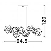 Suspensie LED 33.6W NEBULA 9186807 NOVA LUCE