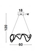 Suspensie LED 34W CERELIA 9082092 NOVA LUCE
